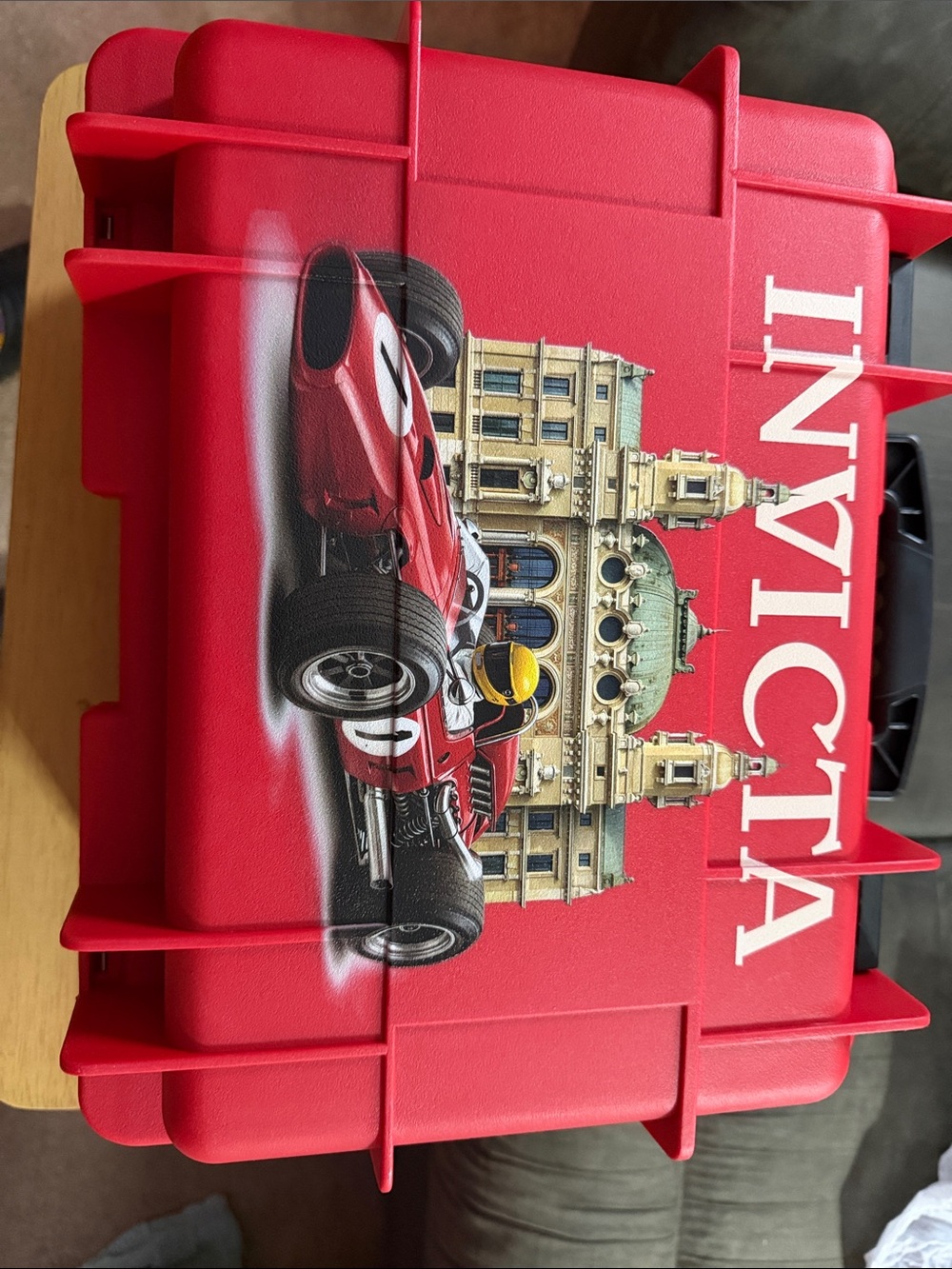 Invicta Red Racing Graphic Travel Case Rare